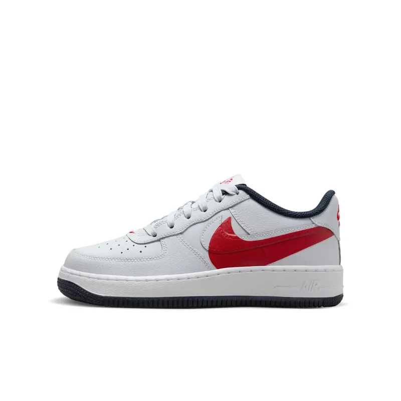 Nike Air Force 1 Low LV8 4 Pure Platinum University Red Obsidian (FQ4118-001)