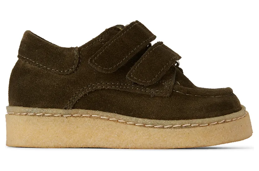ANGULUS Kids Suede Velcro Closure Sneakers (3329-101)