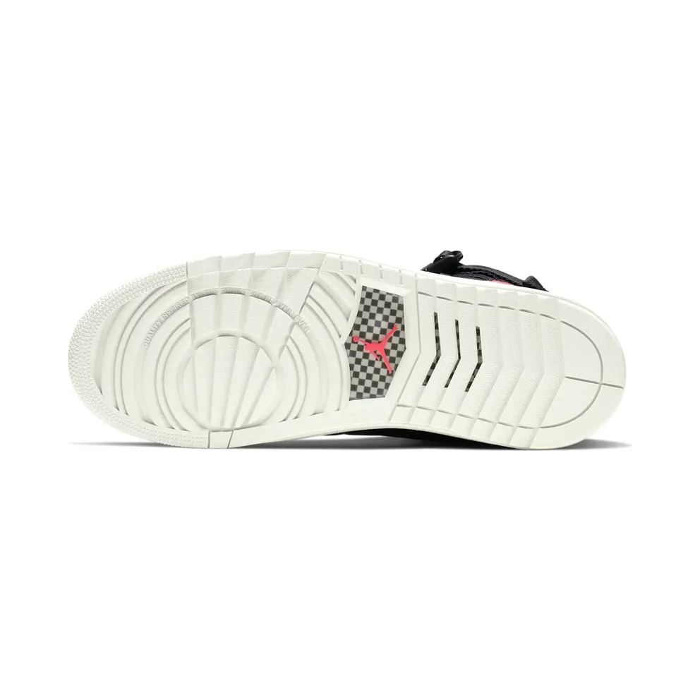 Jordan 1 Moto Black Infrared 23 Black/Light Bone-Infrared 23 (AT3146-006)