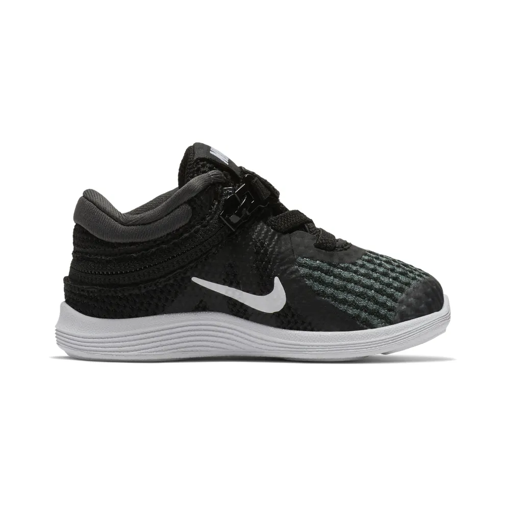 Nike Revolution 4 FlyEase “Black / Anthracite / Total Crimson / White” (AH7796-001)