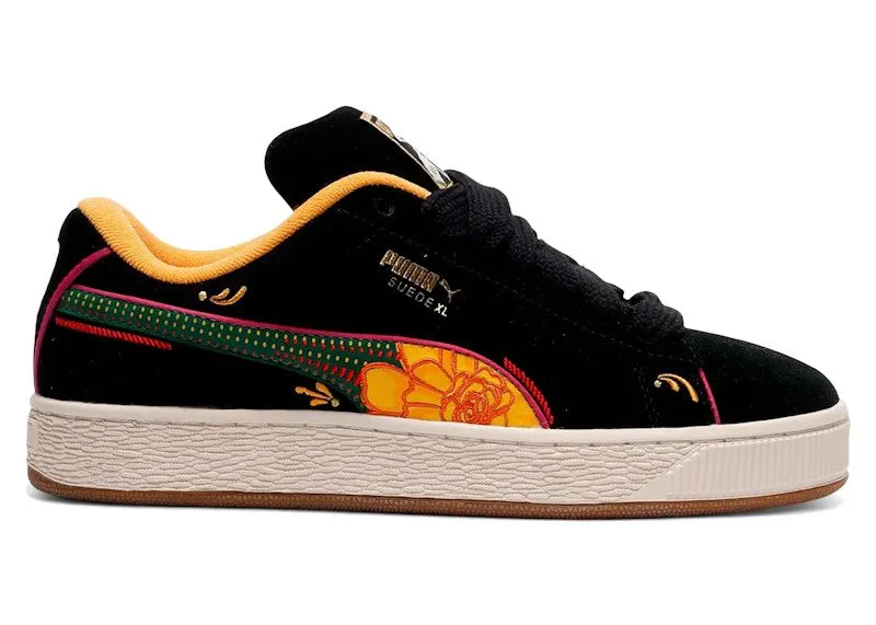Puma Suede XL La Catrina Black Yellow Sizzle (404606-01)
