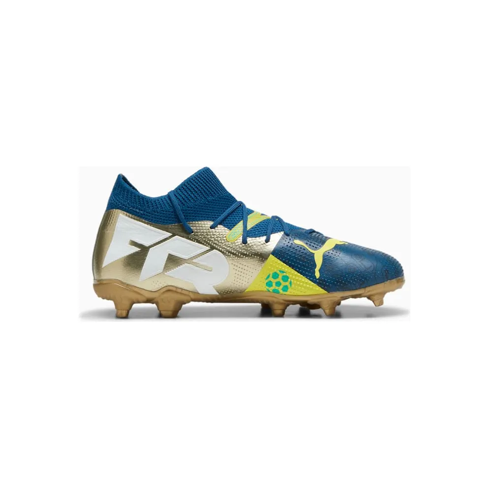 Puma Future 7 Match BNA FG AG GS Cleats “Marine Blue / Yellow” (108083-01)