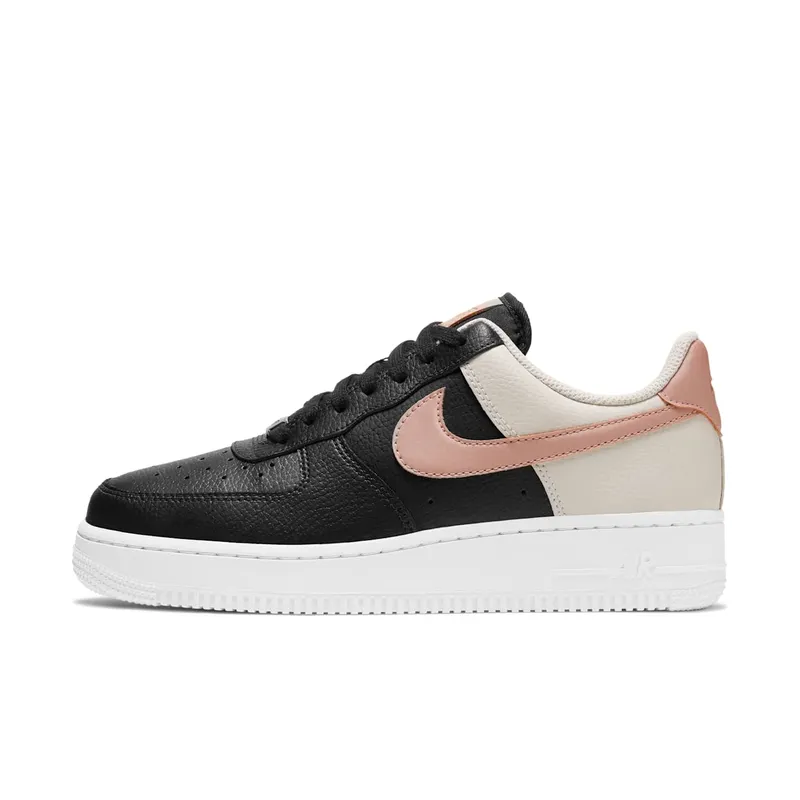 Nike Air Force 1 ’07 “Black / Light Orewood Brown / White / Metallic Red Bronze” (CU5311-001)