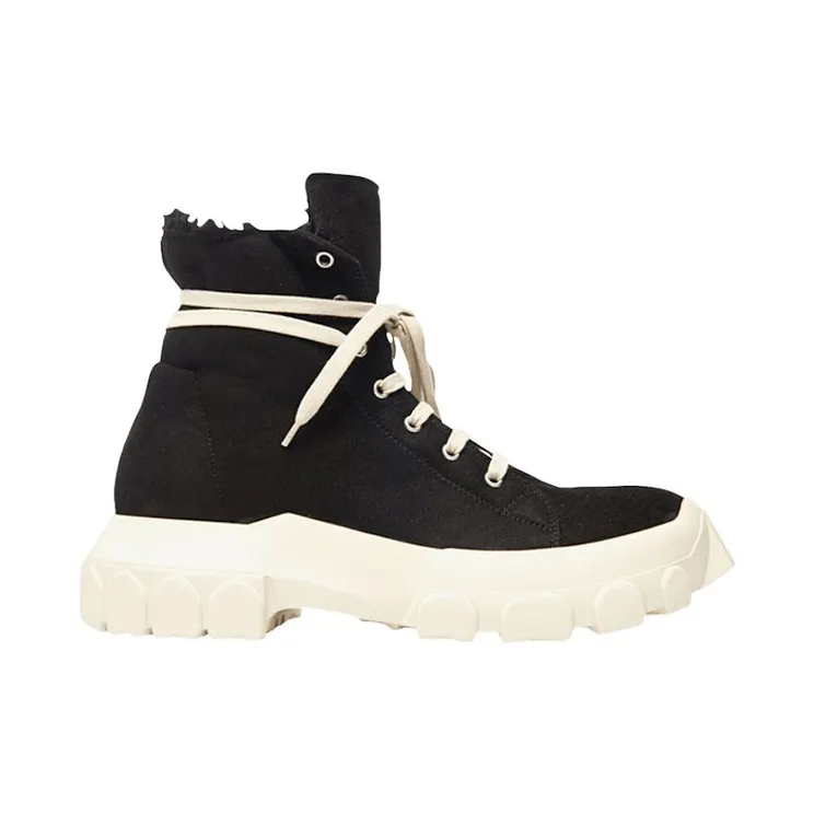 Rick Owens Shearling High Black 2019 (RU19F4897 LSHW 9091)