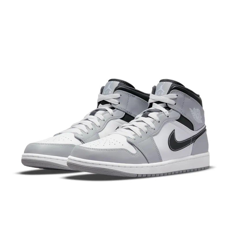 Air Jordan 1 Mid Smoke Grey Black (554724-078)