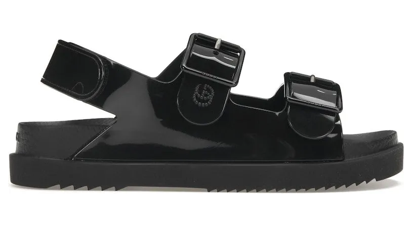 Gucci Mini Double G Sandal Black Rubber (660243 J8700 1000)