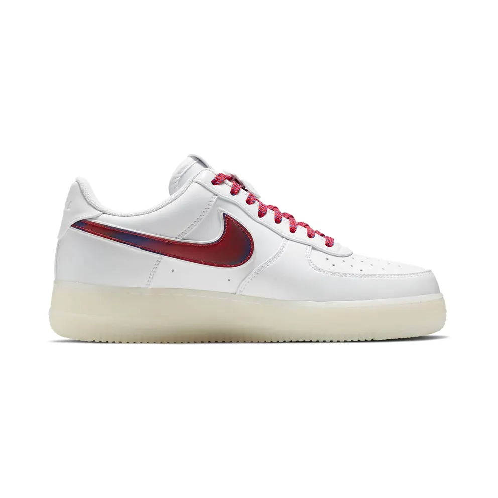 Nike Air Force 1 Low De Lo Mio White/White-Game Royal-University Red (BQ8448-100)