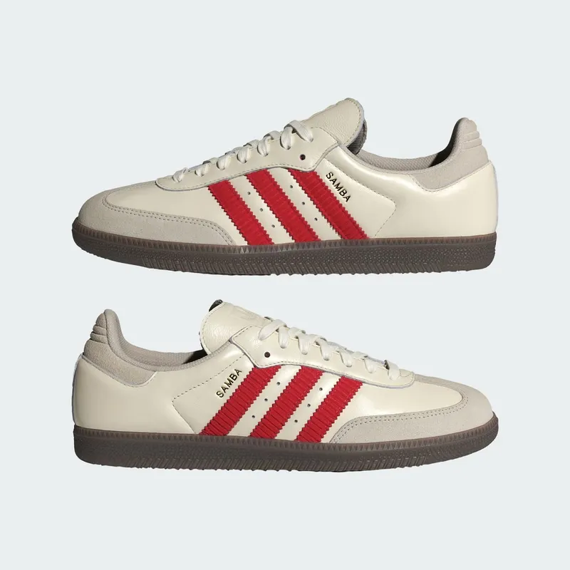 Adidas Samba OG “Off White Better Scarlet” (IH6815)