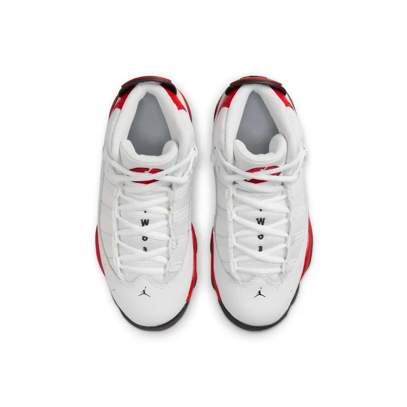 Jordan 6 Rings White Black University Red (323432-126)