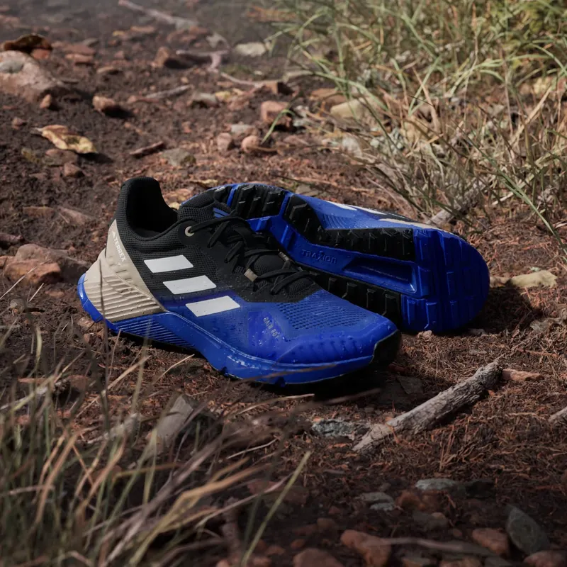 Adidas Terrex Soulstride RAIN.RDY Trail Running Semi Lucid Blue / Grey One / Blanch Cargo (JR7068)