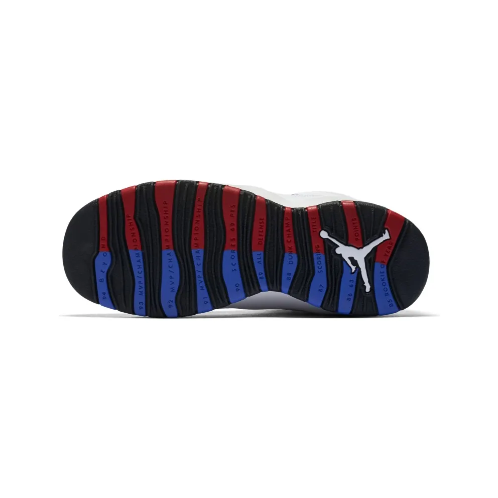 Jordan 10 Retro Russell Westbrook Class of 2006 (GS) White/Black-University Red-Hyper Royal (310806-160)