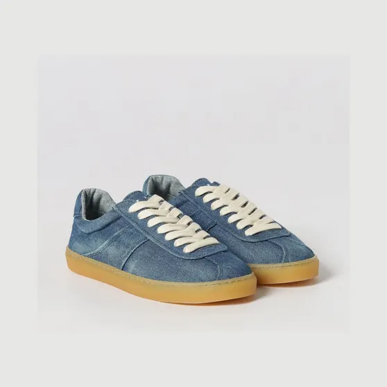 Copenhagen Paia Cotton Denim Sneakers Gnawed Blue (CPH98DENBLU)