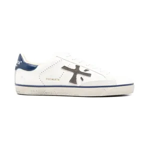 Premiata Steven leren sneakers – Wit