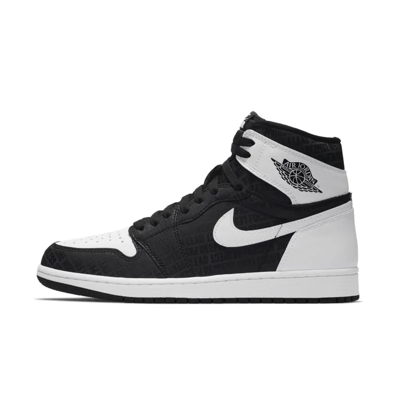 Jordan 1 Retro High RE2PECT (Derek Jeter) Black/White (555088-008)