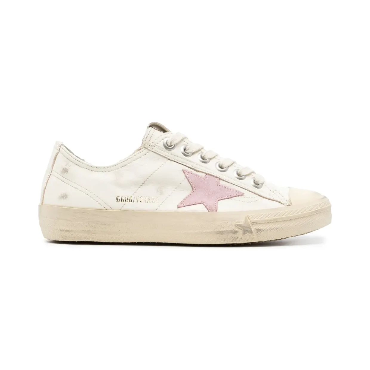 Golden Goose V-Star leren “White” (GWF00129F004059)