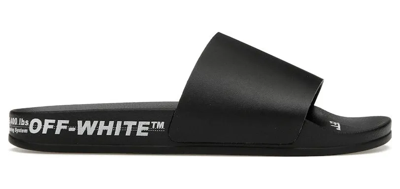 OFF-WHITE Industrial Belt Slides Black White (OMIC001S22MAT0011001)