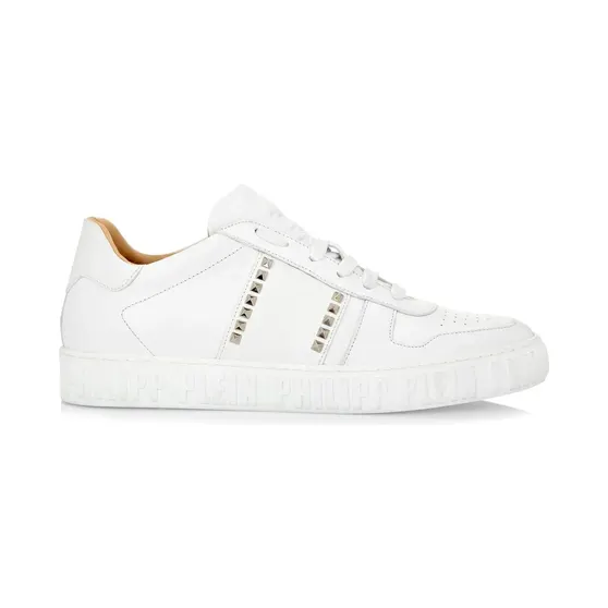 Philipp Plein verfraaid met studs “White” (AABSUSC0183PLE010N)