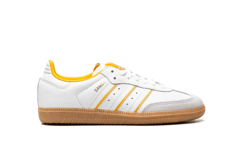Adidas Samba OG GS “Cloud White Crystal White Crew Yellow” (IH5582)