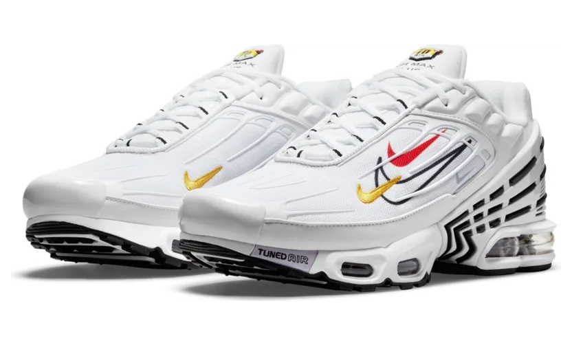 Nike TN Air Max Plus 3 Multi Swoosh White (2021) (DN6993-100)