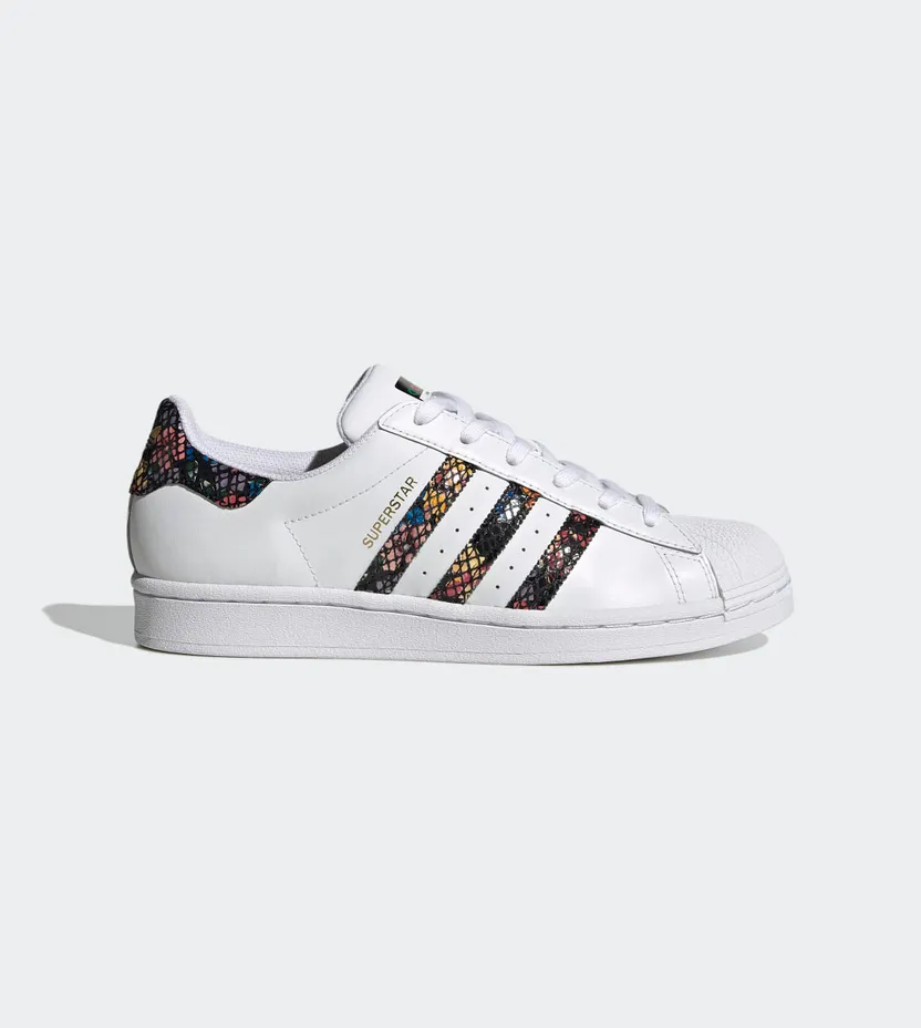 Adidas Superstar ‘Floral Twist Stripes’ Cloud White/Core Black/Red (FW3692)