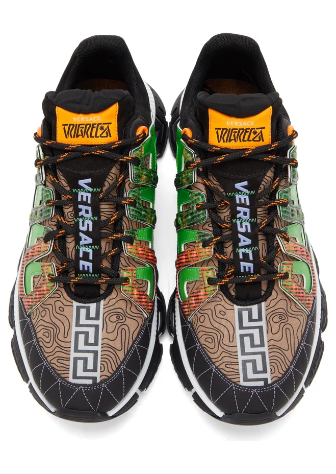 Versace Black & Blue Trigreca Low-Top Sneakers (DSU8094 D17TCG) (5)