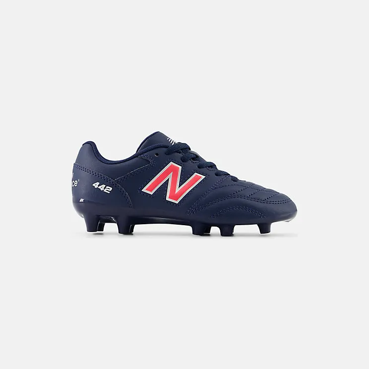 New Balance 442 Academy FG v2 Navy Silver Energy Red (JS43FMP2)