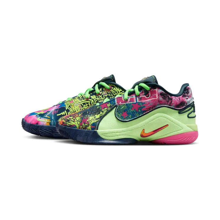 Nike LeBron 22 Bryce’s World “Blustery / Ghost Green / Diffused Blue / Fireberry” (IB9255-400)