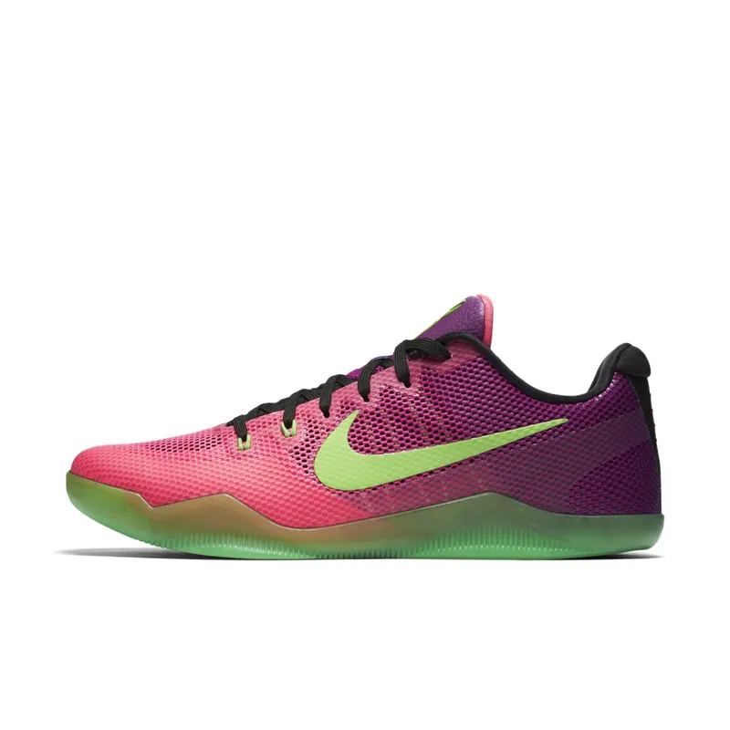 Nike Kobe 11 EM Low Mambacurial Pink Flash/Action Green-Red Plum (836183-635)