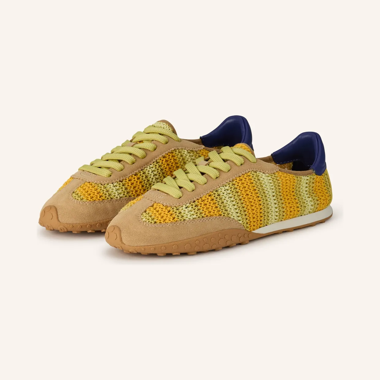 HOFF Sneakers van leermix met gehaakte detail model ‘BRIDGE WOVEN MIMOSA’ (12661025) (2)