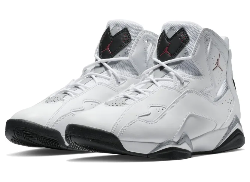 Jordan True Flight ‘White Cement’ White/Black-Red (342964-104)
