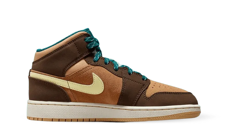 Nike Air Jordan 1 Mid SE Cacao Wow (GS) (DZ6335-200)