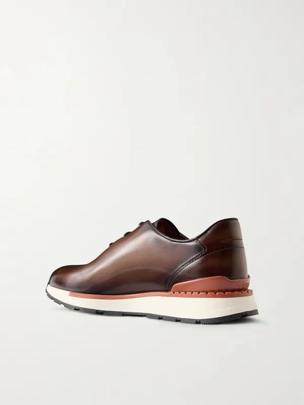 Berluti Fast Track Full-Grain Venezia Softy Leather Brown (S6544-001)