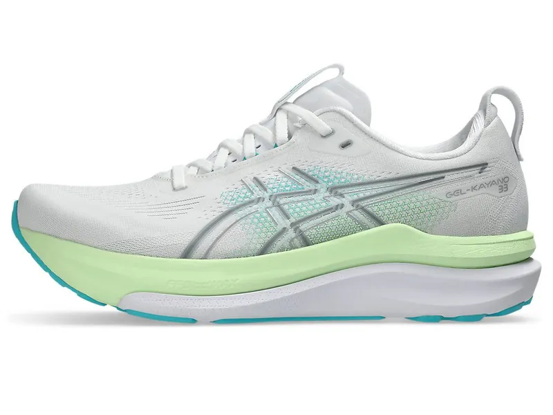 ASICS GEL-KAYANO 33 “White / Energy Aqua” (1011C167-100)