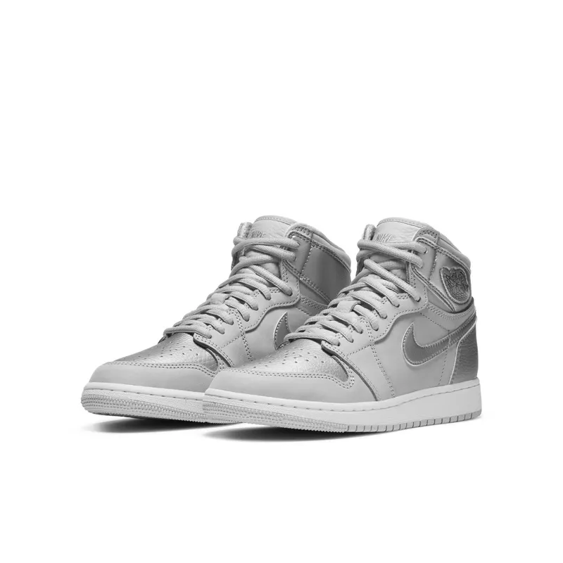 Jordan 1 Retro High CO Japan Neutral Grey (GS) Neutral Grey/Metallic Silver-White (575441-029)