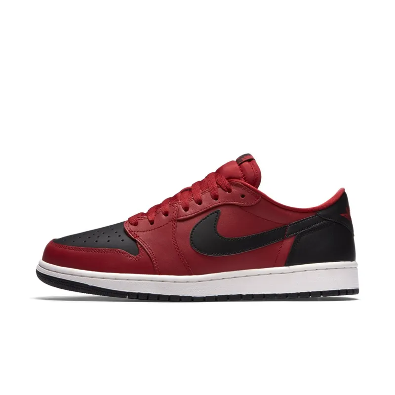 Jordan 1 Retro Low Gym Red Black Gym Red/Black-Sail (705329-601)