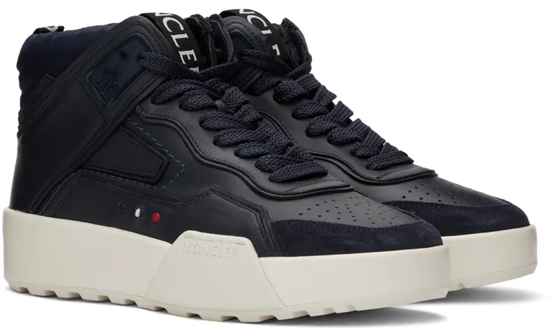 Moncler Navy Promyx Space High Sneakers (H109A4M00320M1780)