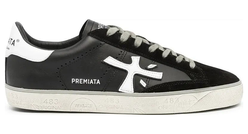 Premiata Sneakers mit Logo-Patch – Schwarz (STEVEN5439)