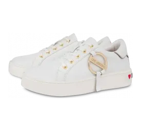 Moschino Sneakers Aus Kalbsleder Round Buckle (POLJA15043G1BIA0100)