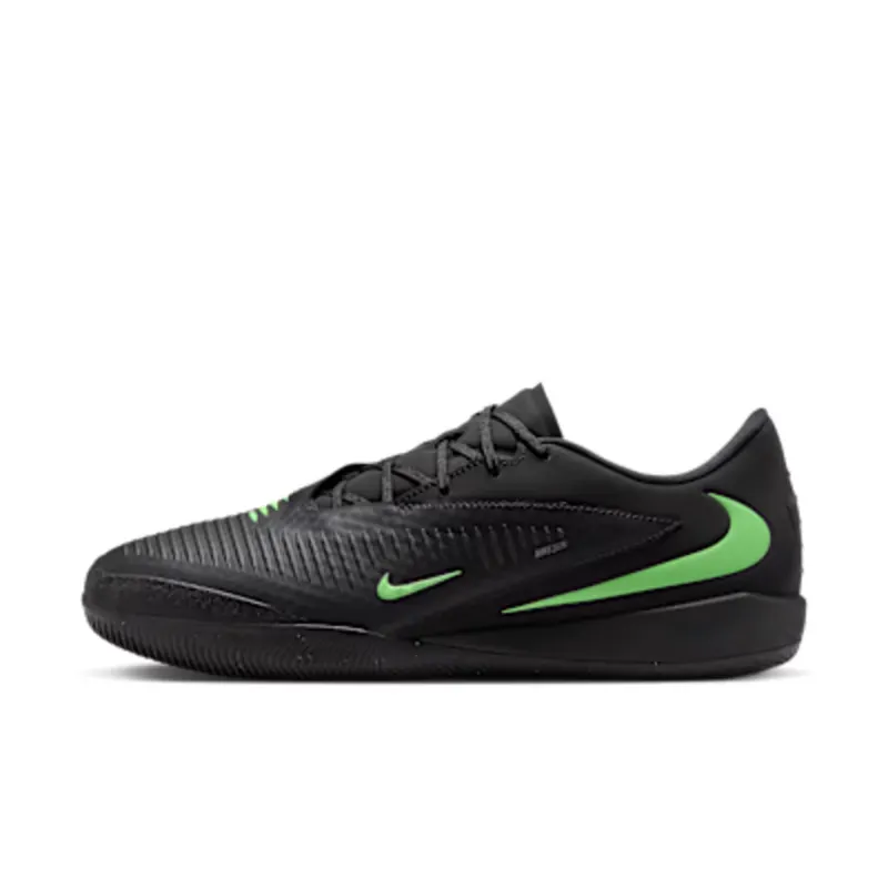 Nike Phantom 6 Low Academy Indoor Court “Black / Illusion Green” (HQ2319-001)