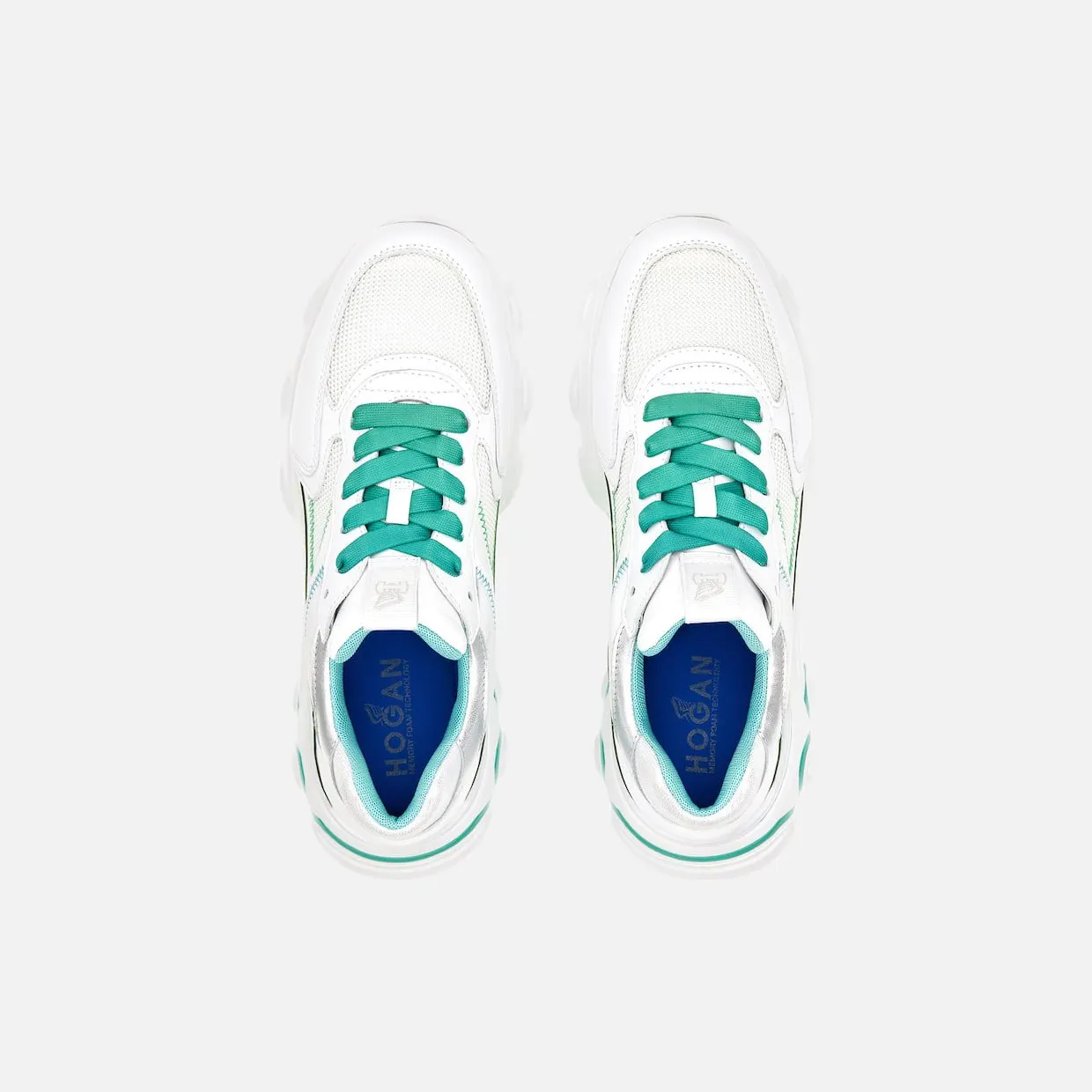 Hogan Hyperactive White Green Blue (HXW5490ET00O9L0VAT) (3)