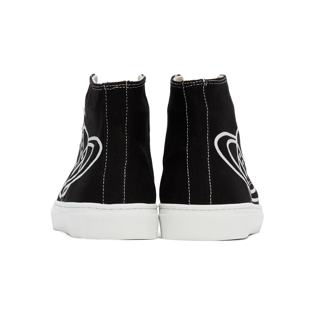 Vivienne Westwood Black Plimsoll High Sneakers (75010001M-W0004-) (4)