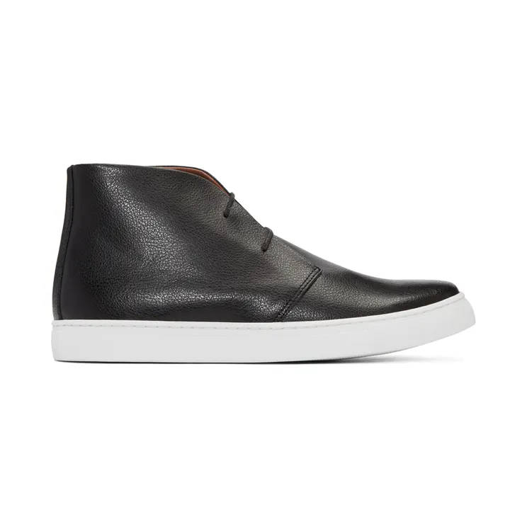 Junya Watanabe Black Leather High-Top Sneakers (WR-K102-051)