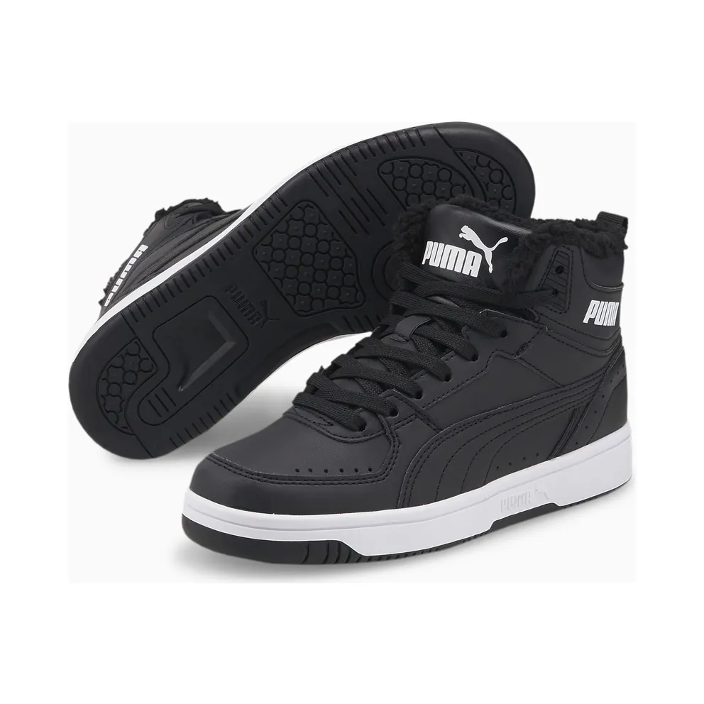 Puma Rebound Joy Fur White/Black (375477-01)