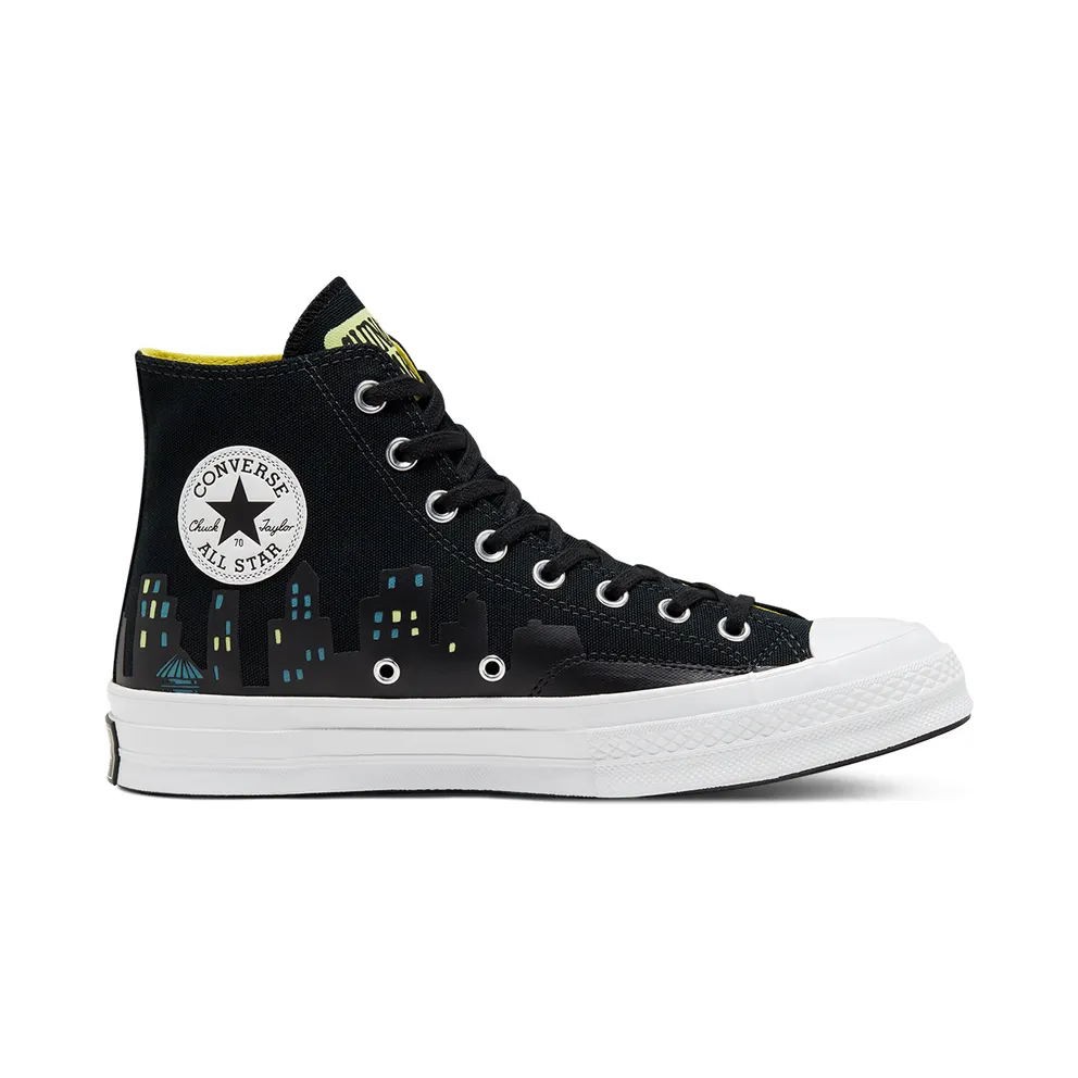 Converse Chuck Taylor All-Star 70s Hi Chinatown Market x Batman Black Black/Blazing Yellow-White (167511C)