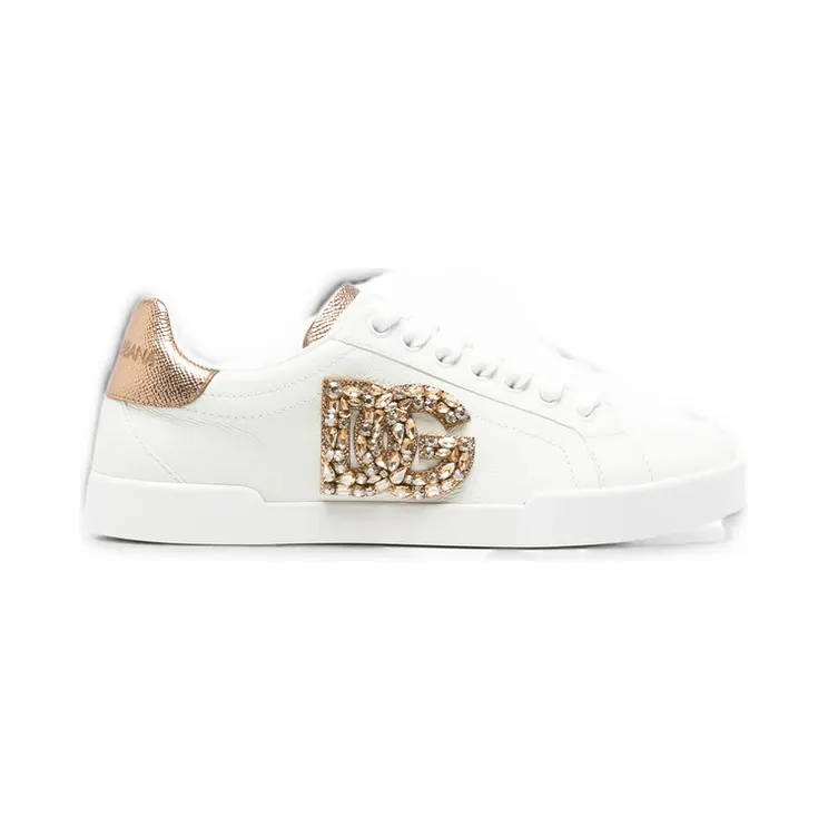Dolce & Gabbana Crystal-embellished DG Logo “White” (CK2467 A3S62 8G022)