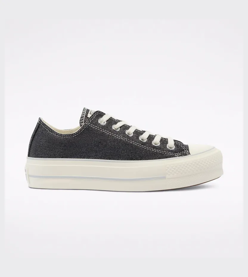 Converse Digital Powder Platform Chuck Taylor All Star Low Top Black/egret/silver (571083C)