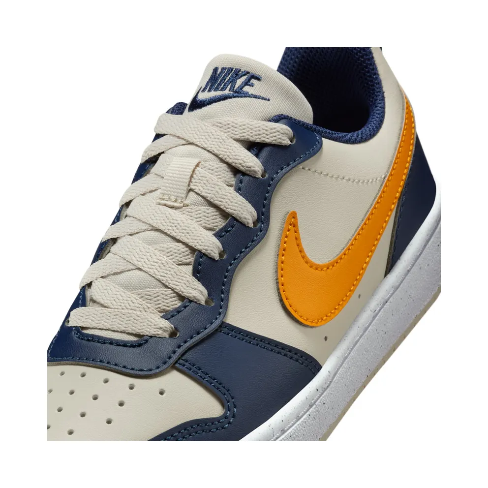 Nike Court Borough Low Recraft Light Orewood Brown Midnight Navy White Orange Peel (DV5456-126)
