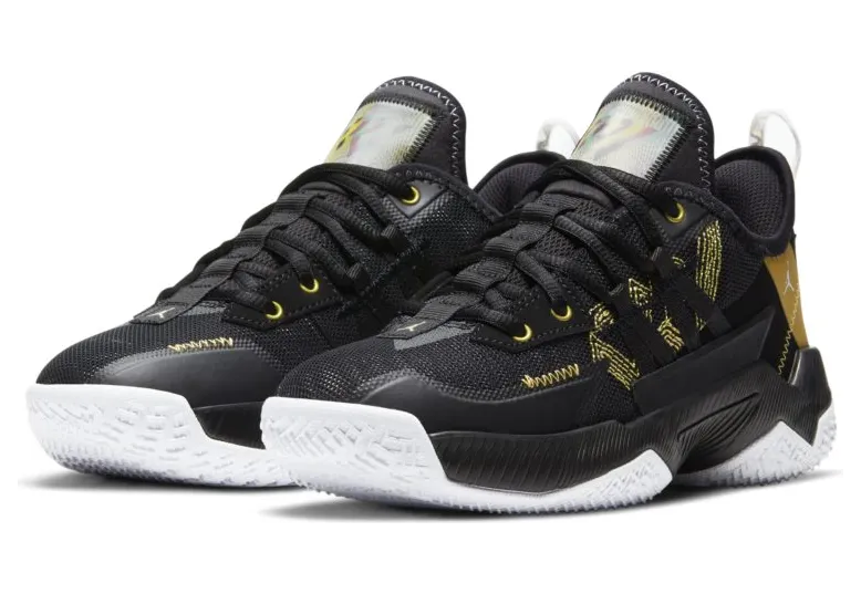 Jordan Westbrook One Take II Black Metallic Gold (GS) (CZ0840-007)