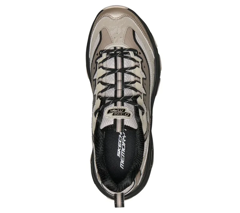 Skechers D’Lite Max Sneaker Taupe/Black