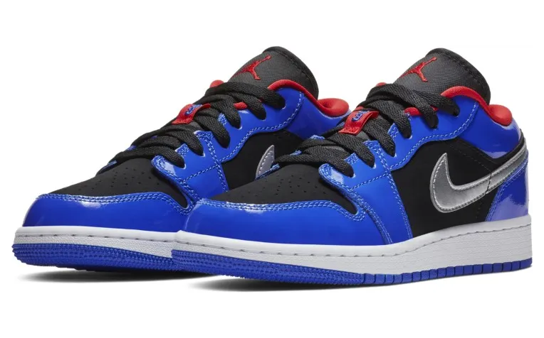 Air Jordan 1 Retro Low ‘Top 3’ Hyper Royal/Metallic Silver (553560-406)